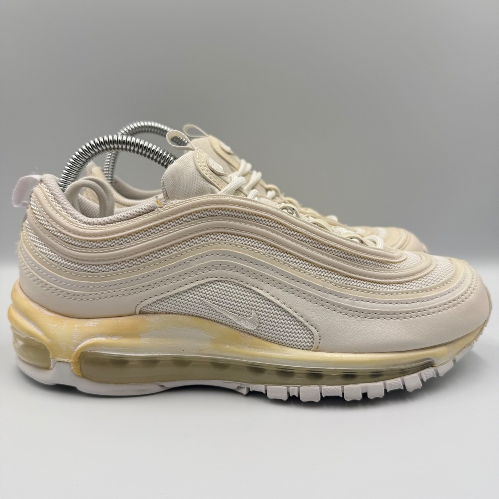 Nike Air Max 97 Women Size 8 Lifestyle Shoes Athletic Sneakers Beige Cream Beige